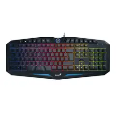 GENIUS - Teclado Gamer Gaming K9 Negro USB, 14 Teclas Multimedia