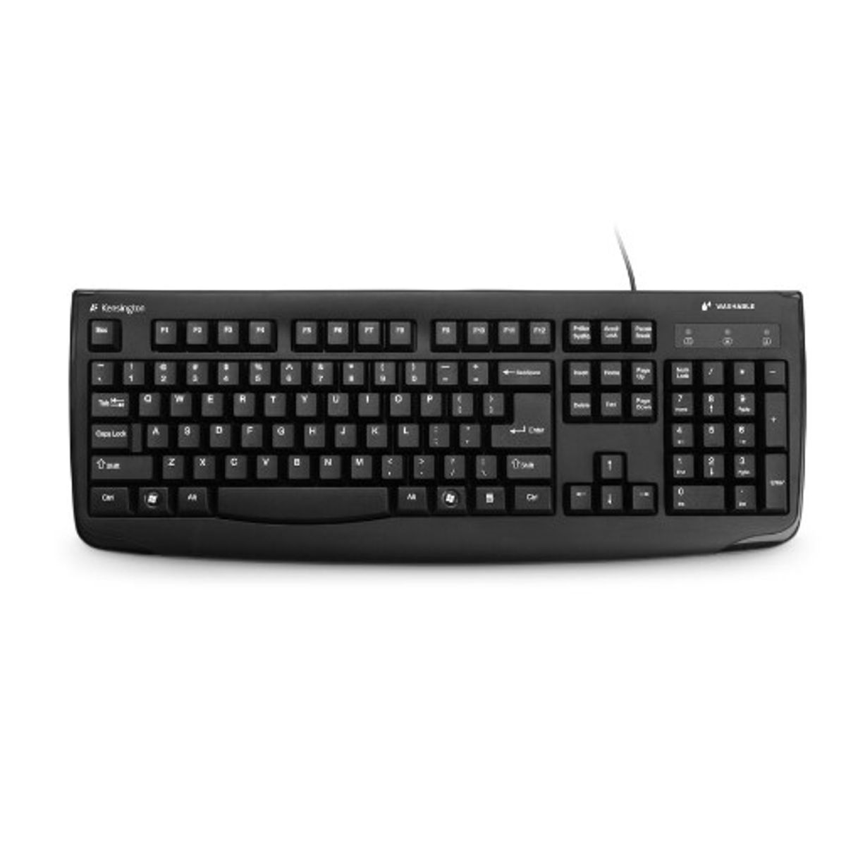 KENSINGTON - Teclado Kensington Pro Fit USB, Lavable, 104 Teclas, Negro