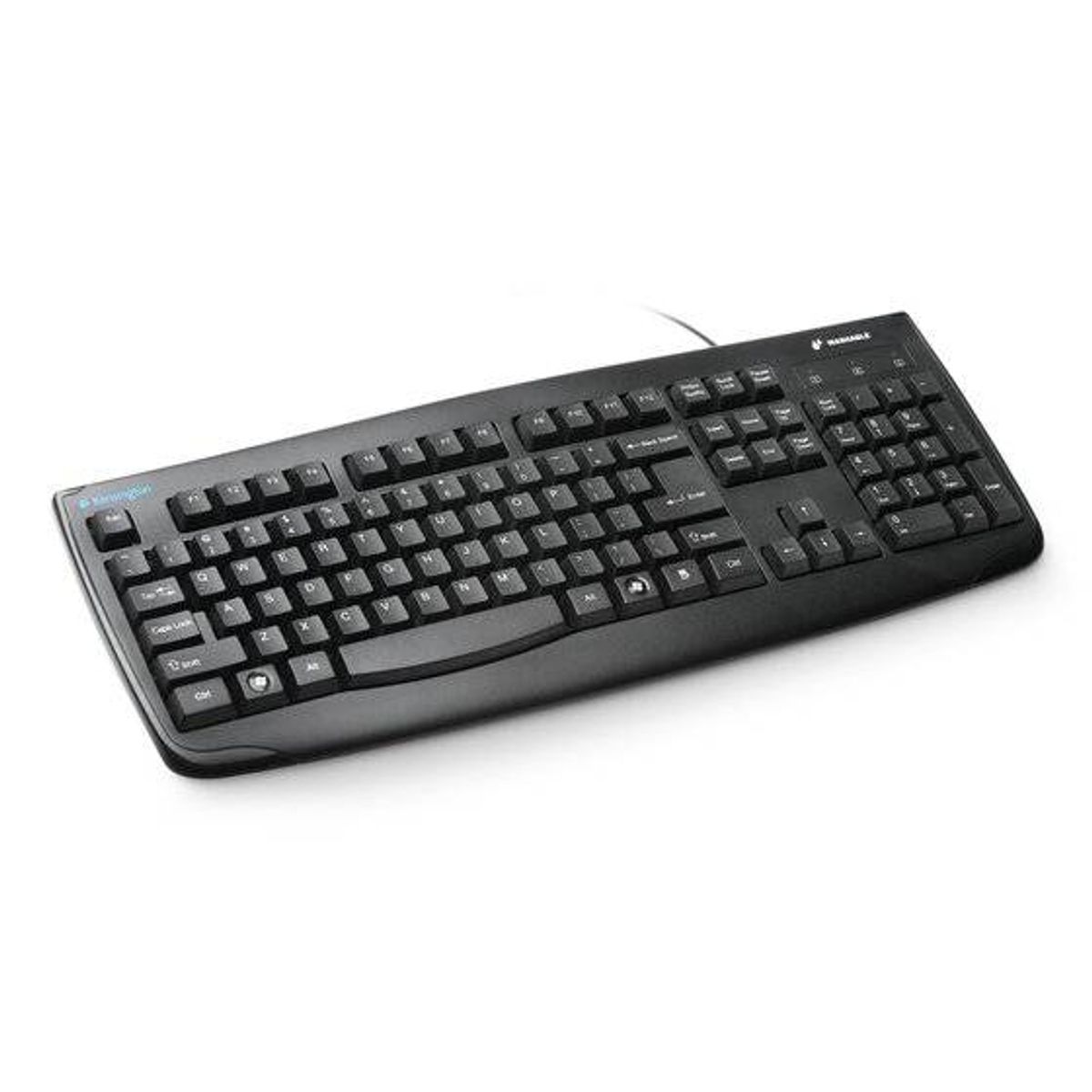 KENSINGTON - Teclado Kensington Pro Fit USB, Lavable, 104 Teclas, Negro