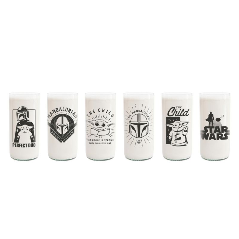 GREEN GLASS - The Mandalorian 1 - Juego de 6 Vasos