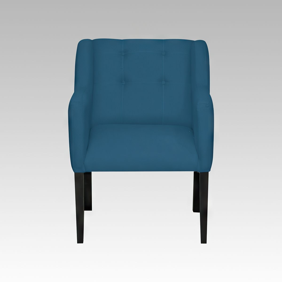 GENERICO - Poltrona Estilo Botón Burdeos - Azul