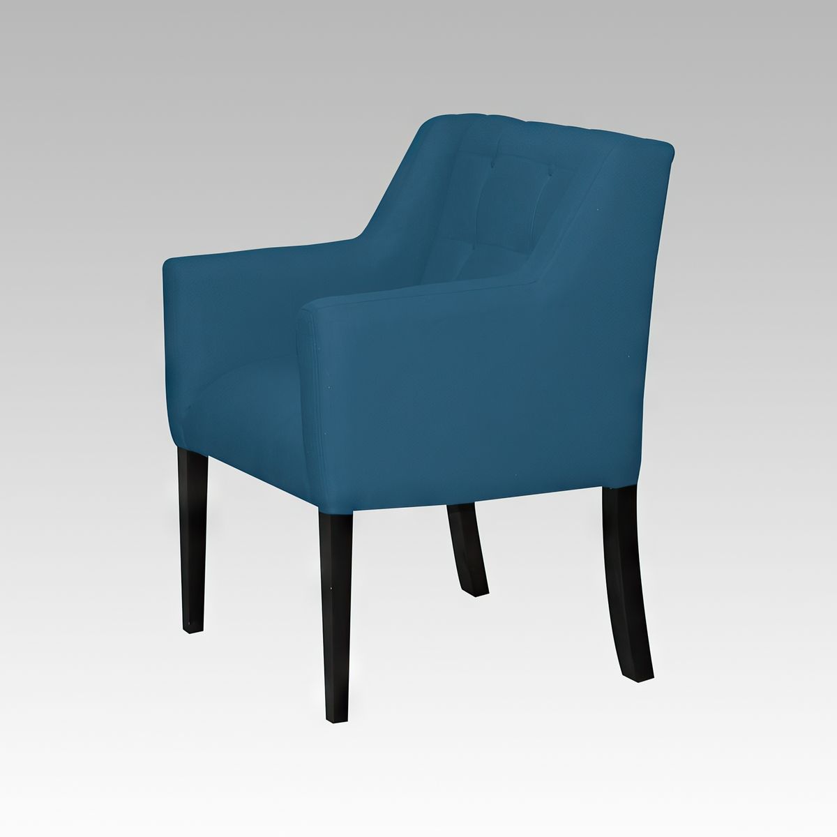 GENERICO - Poltrona Estilo Botón Burdeos - Azul