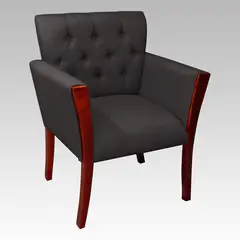 GENERICO - Poltrona Estilo Capitoné Modelo Nápoles - Gris oscuro