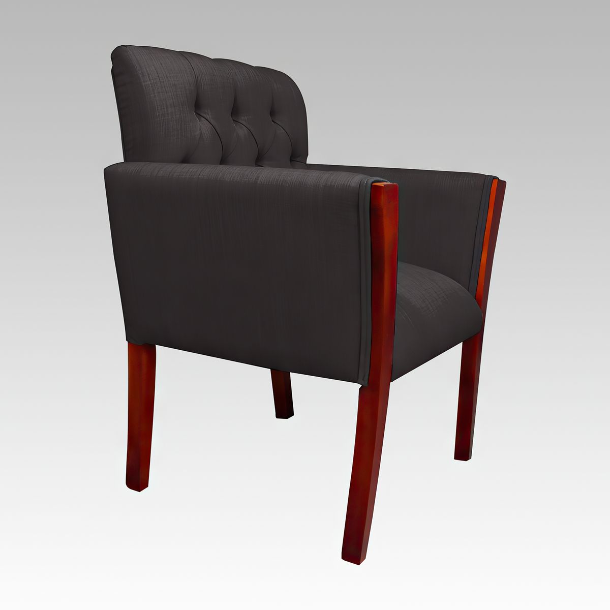 GENERICO - Poltrona Estilo Capitoné Modelo Nápoles - Gris oscuro