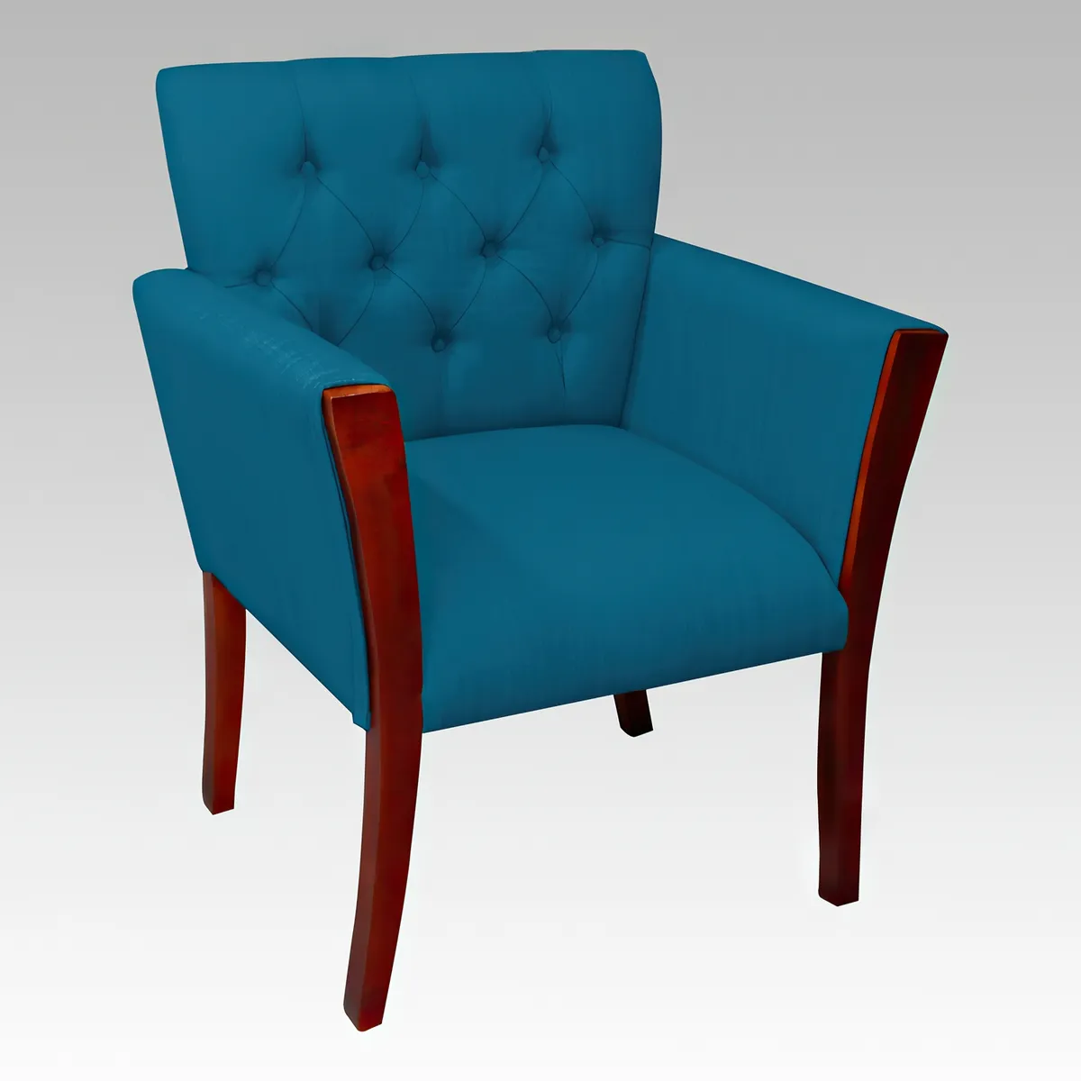 GENERICO - Poltrona Estilo Capitoné Modelo Nápoles - Azul