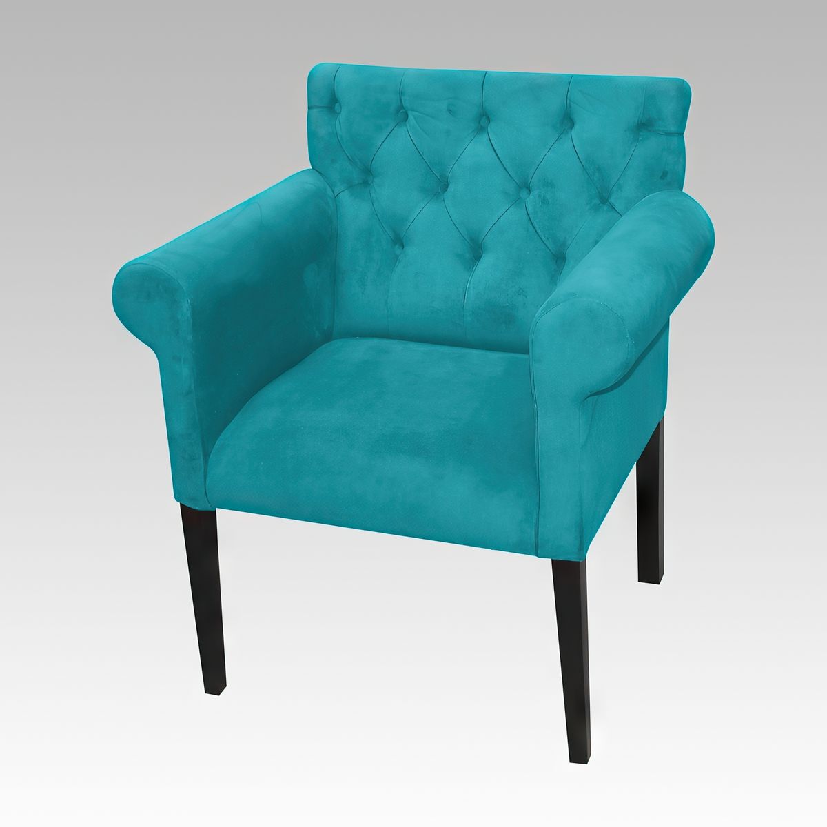 GENERICO - Poltrona Estilo Capitone Modelo Florencia - Turquesa