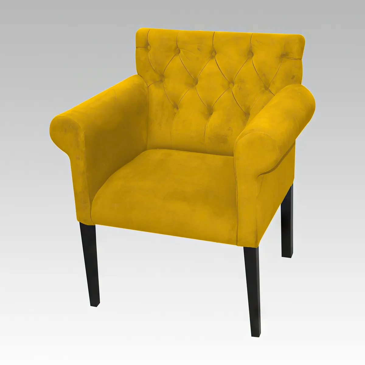 GENERICO - Poltrona Estilo Capitone Modelo Florencia - Amarillo