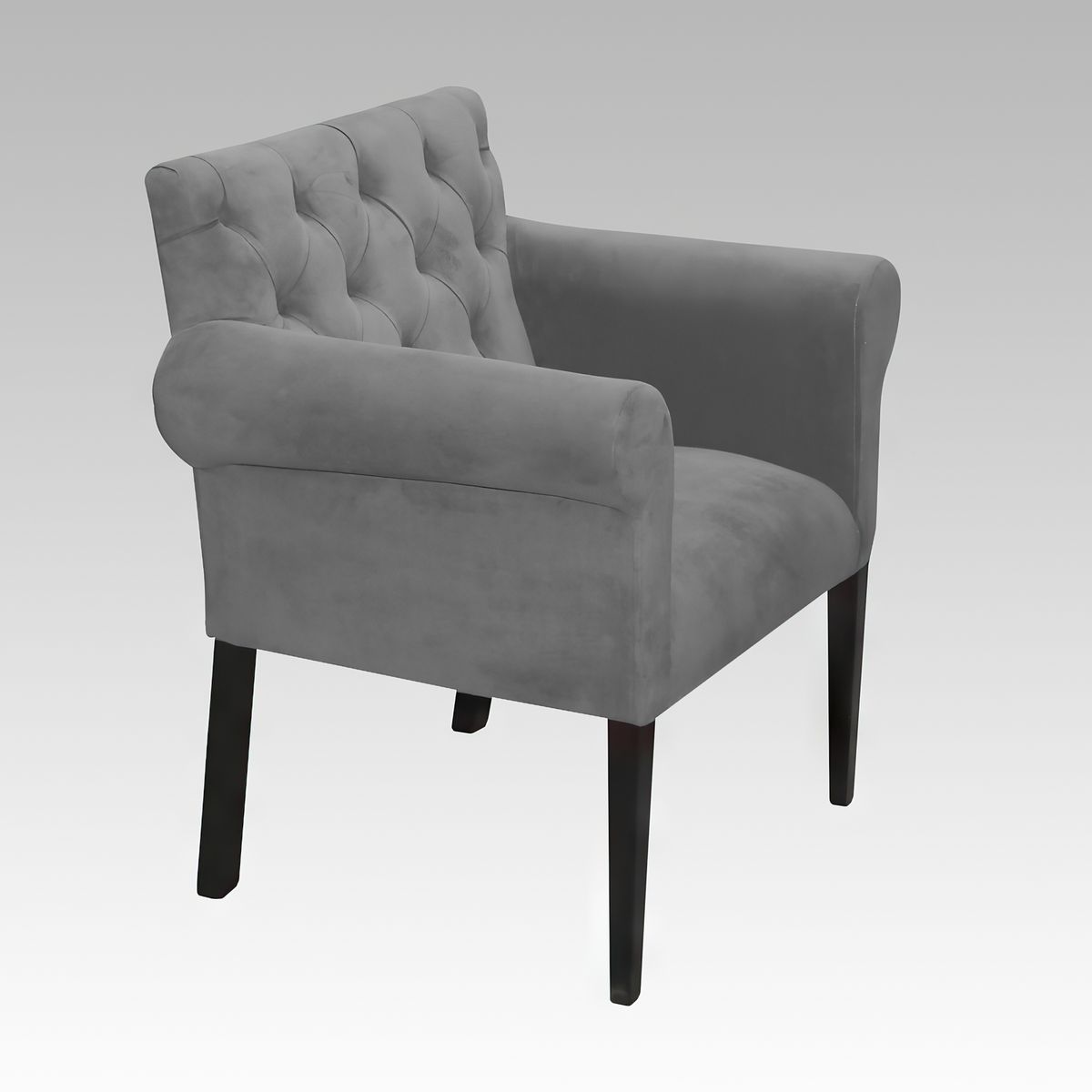 GENERICO - Poltrona Estilo Capitone Modelo Florencia - Gris