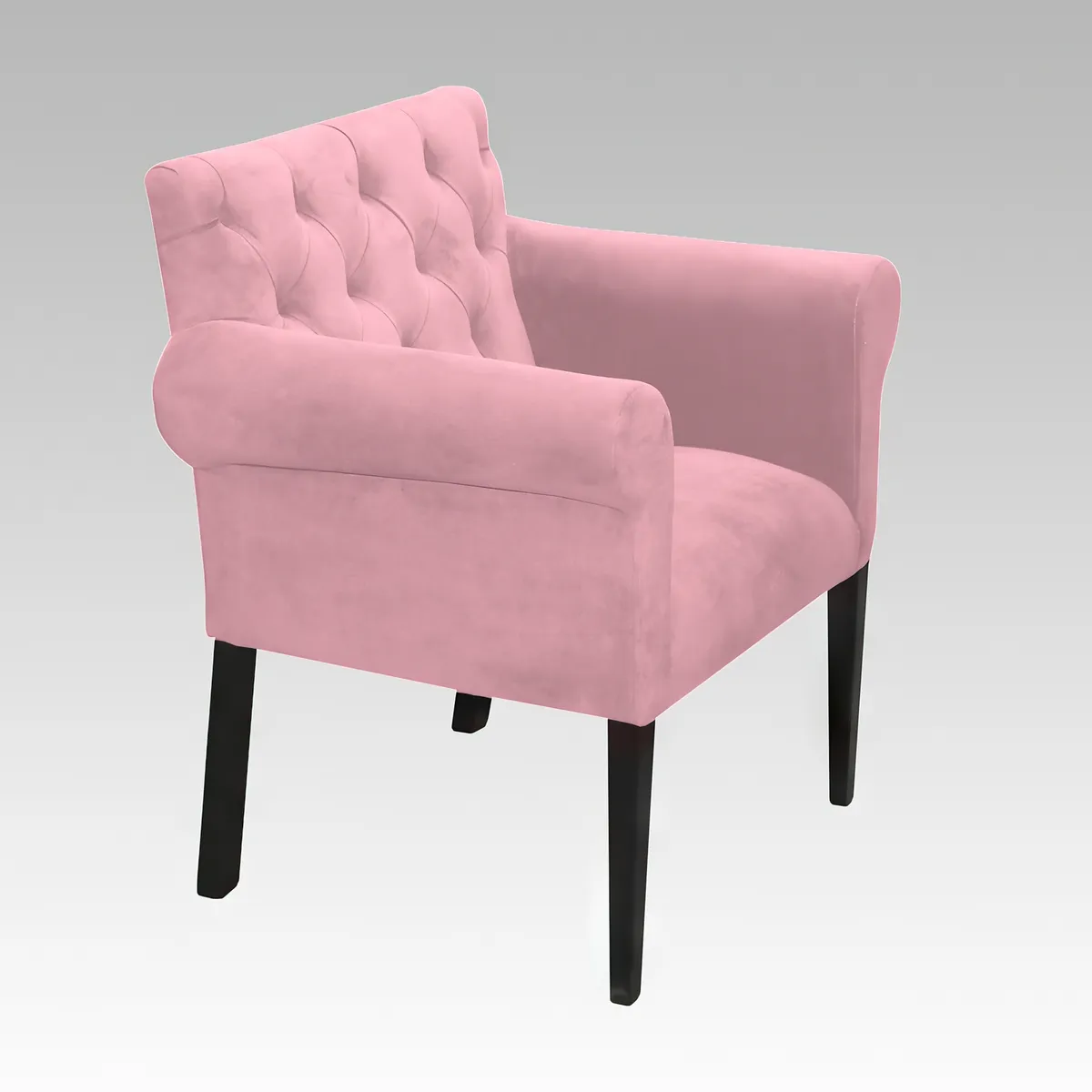 GENERICO - Poltrona Estilo Capitone Modelo Florencia - Rosa