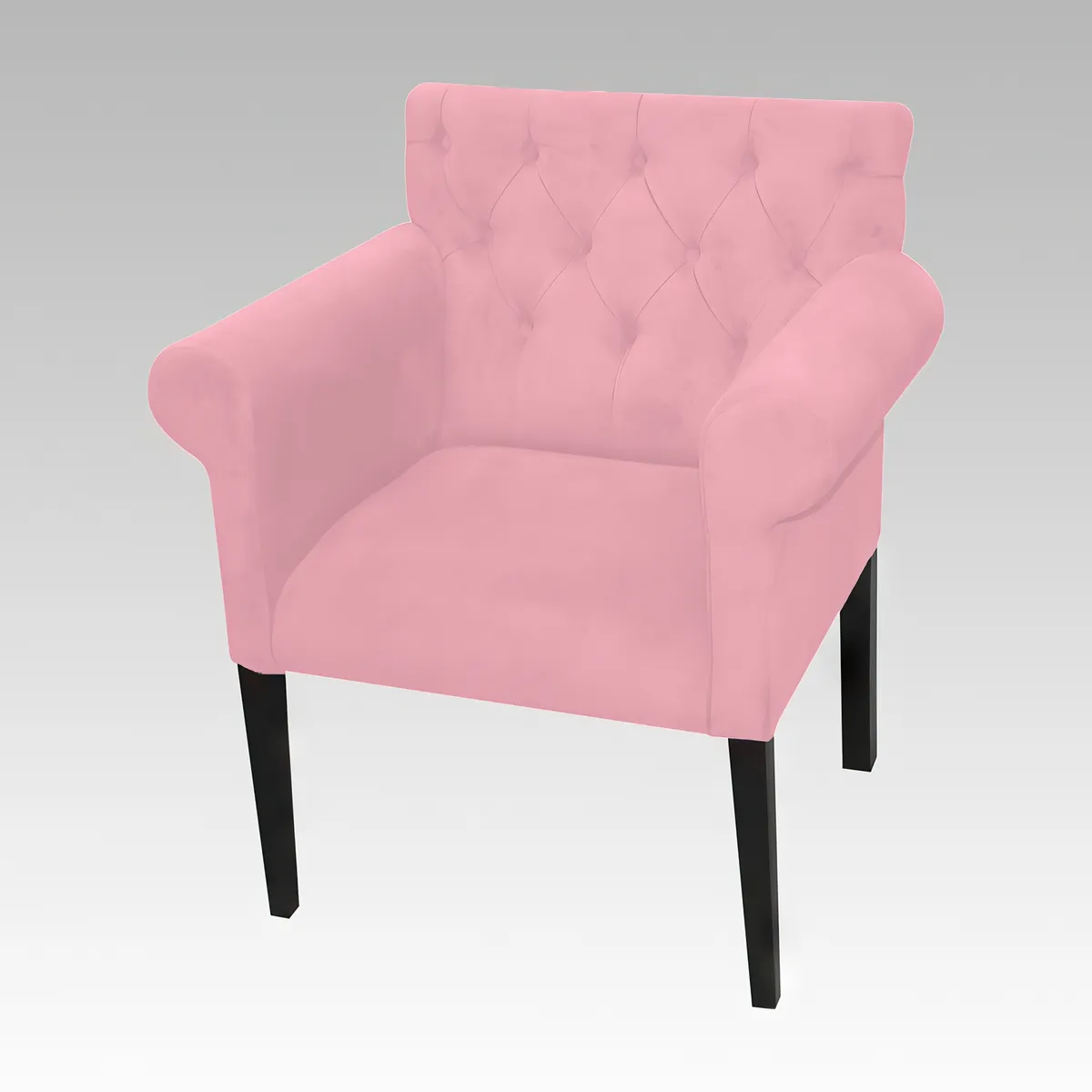 GENERICO - Poltrona Estilo Capitone Modelo Florencia - Rosa