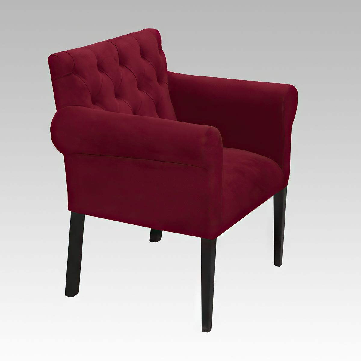 GENERICO - Poltrona Estilo Capitone Modelo Florencia - Vino