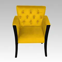 GENERICO - Poltrona Estilo Capitoné Empoli - Amarillo