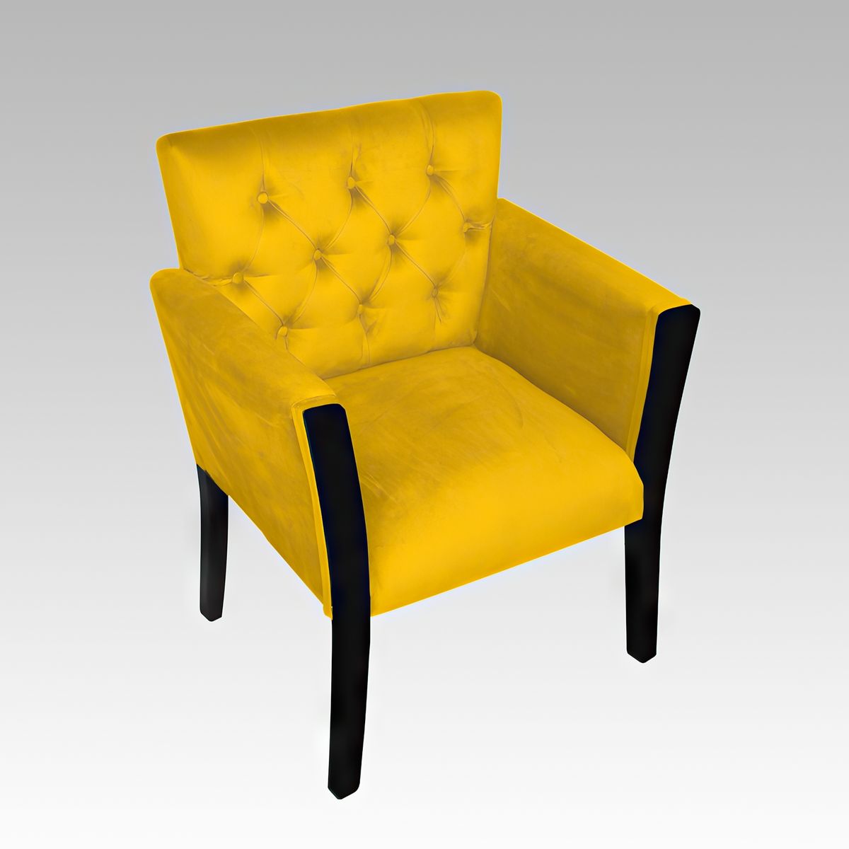 GENERICO - Poltrona Estilo Capitoné Empoli - Amarillo