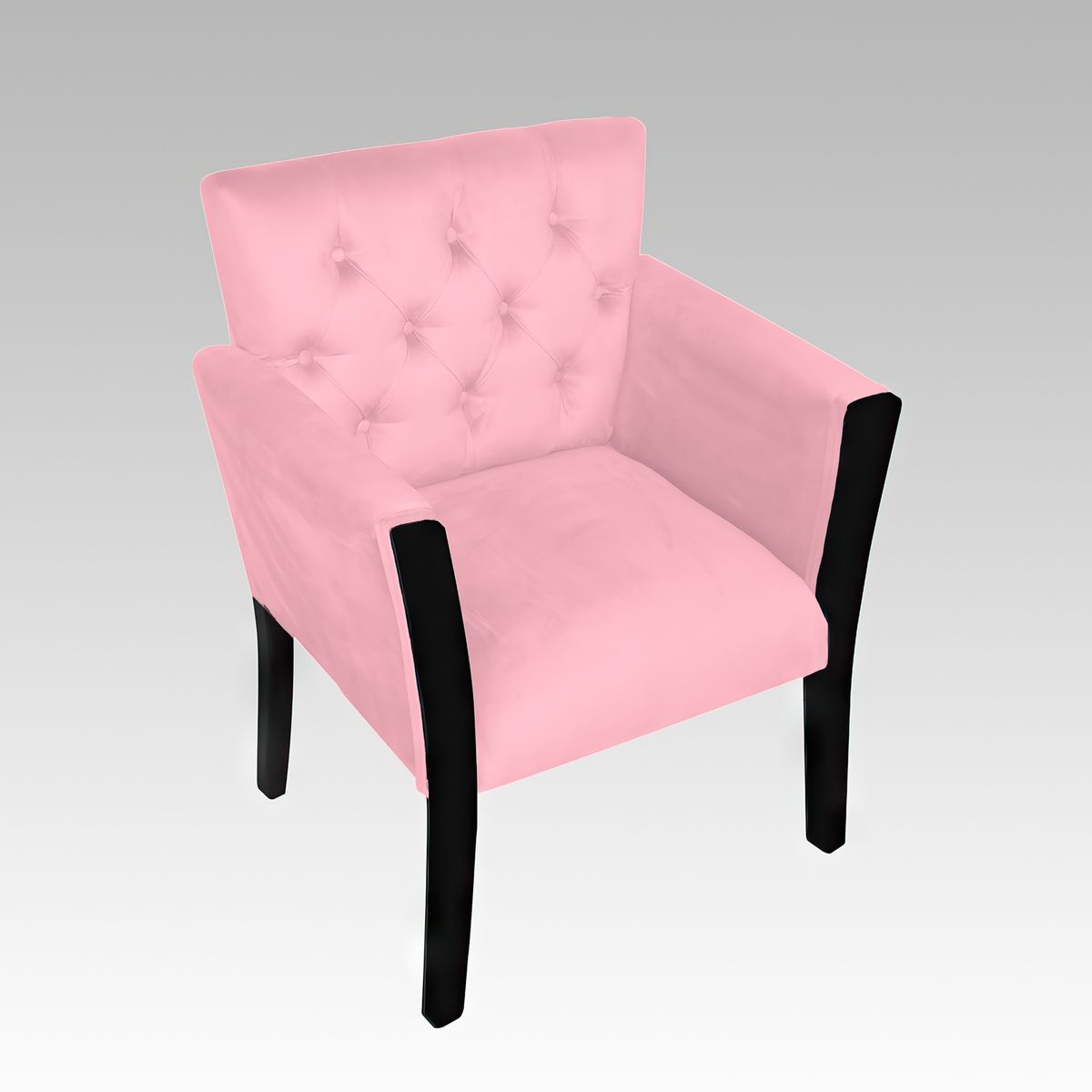 GENERICO - Poltrona Estilo Capitoné Empoli - Rosa