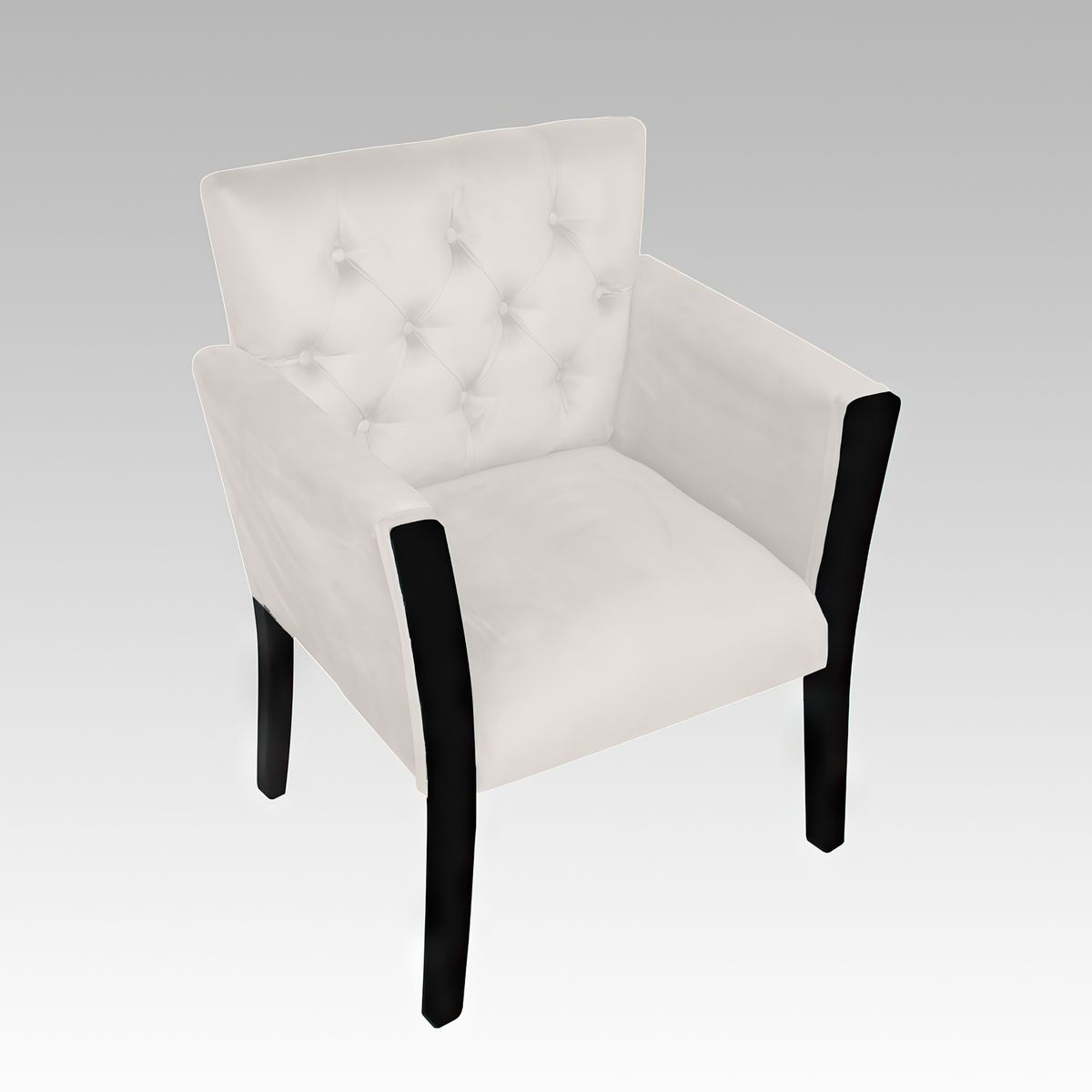 GENERICO - Poltrona Estilo Capitoné Empoli - Blanco