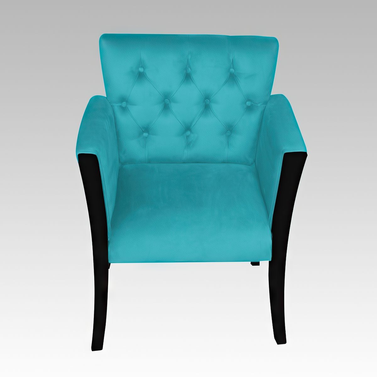 GENERICO - Poltrona Estilo Capitoné Empoli - Turquesa