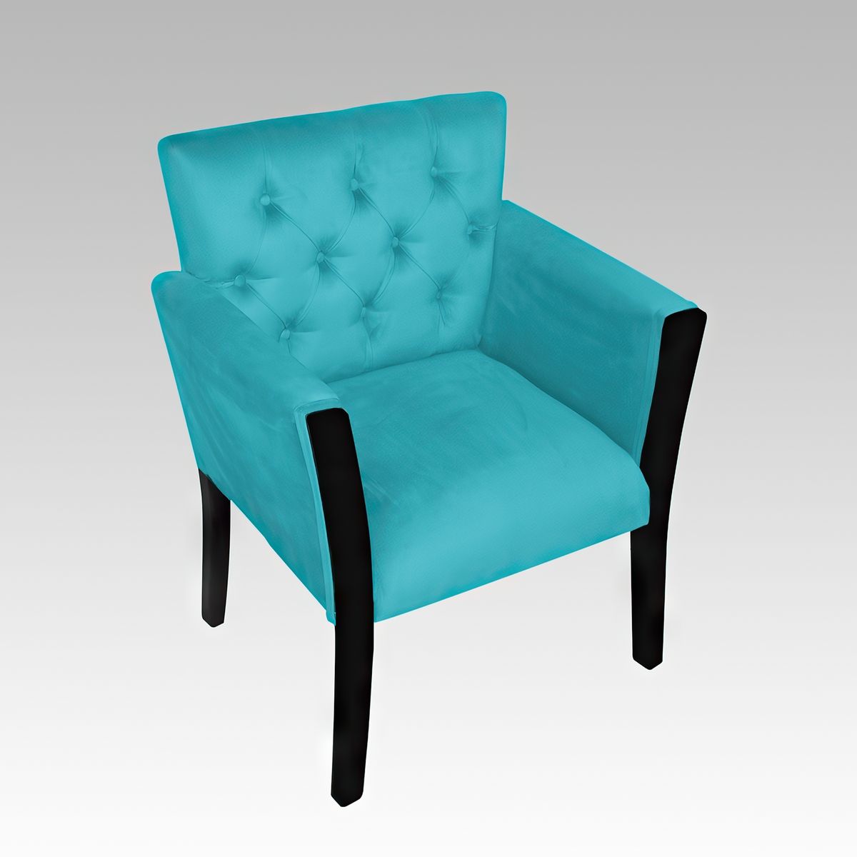 GENERICO - Poltrona Estilo Capitoné Empoli - Turquesa