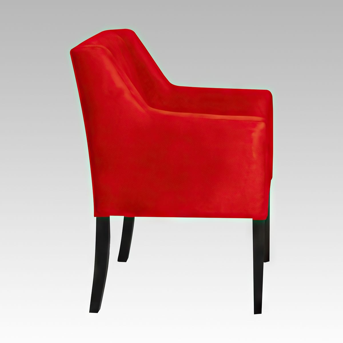 GENERICO - Poltrona Estilo Botón Reims - Rojo