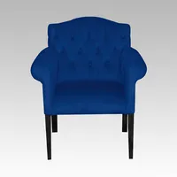 Poltrona Estilo Capitone Modelo Paris - Azul
