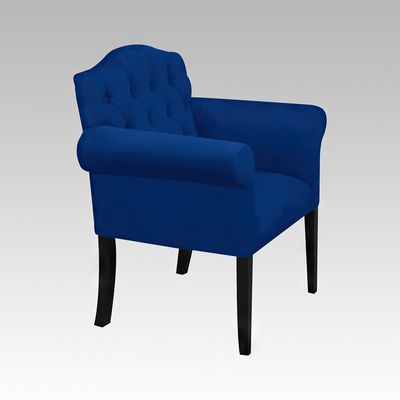 Imagen 2 del producto Poltrona Estilo Capitone Modelo Paris - Azul