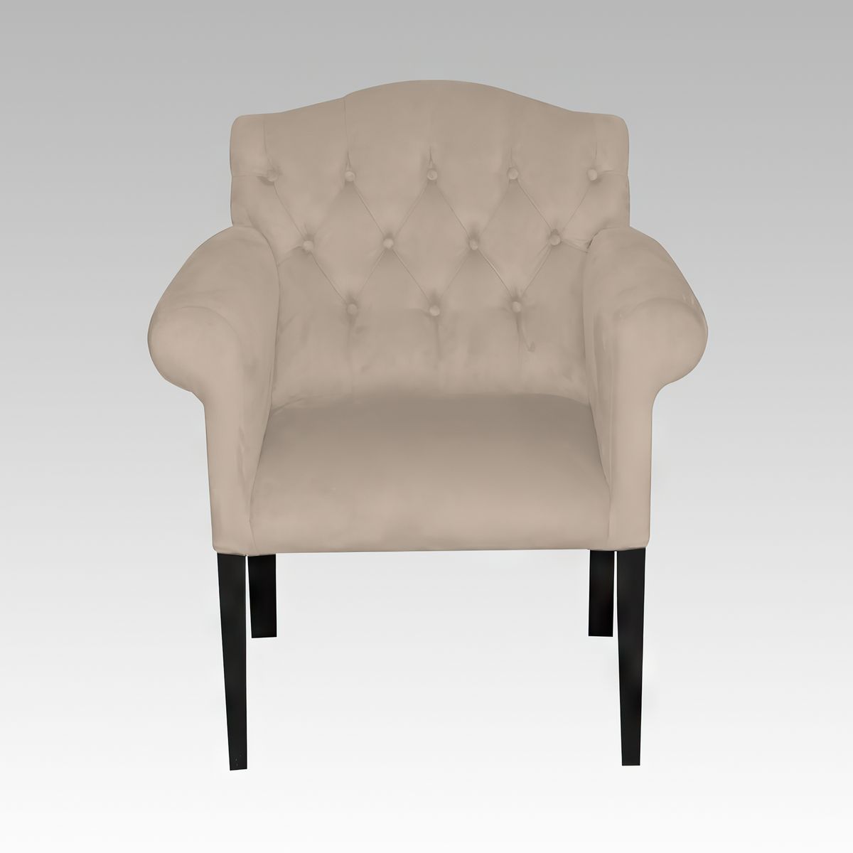 GENERICO - Poltrona Estilo Capitone Modelo Paris - Beige