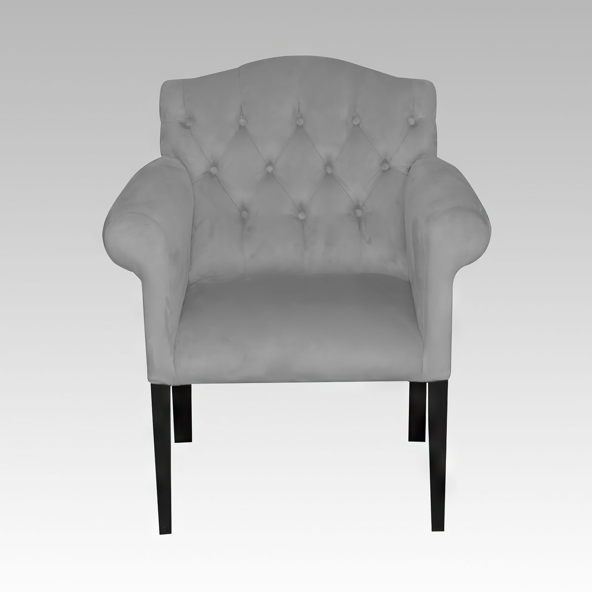 GENERICO - Poltrona Estilo Capitone Modelo Paris - Gris