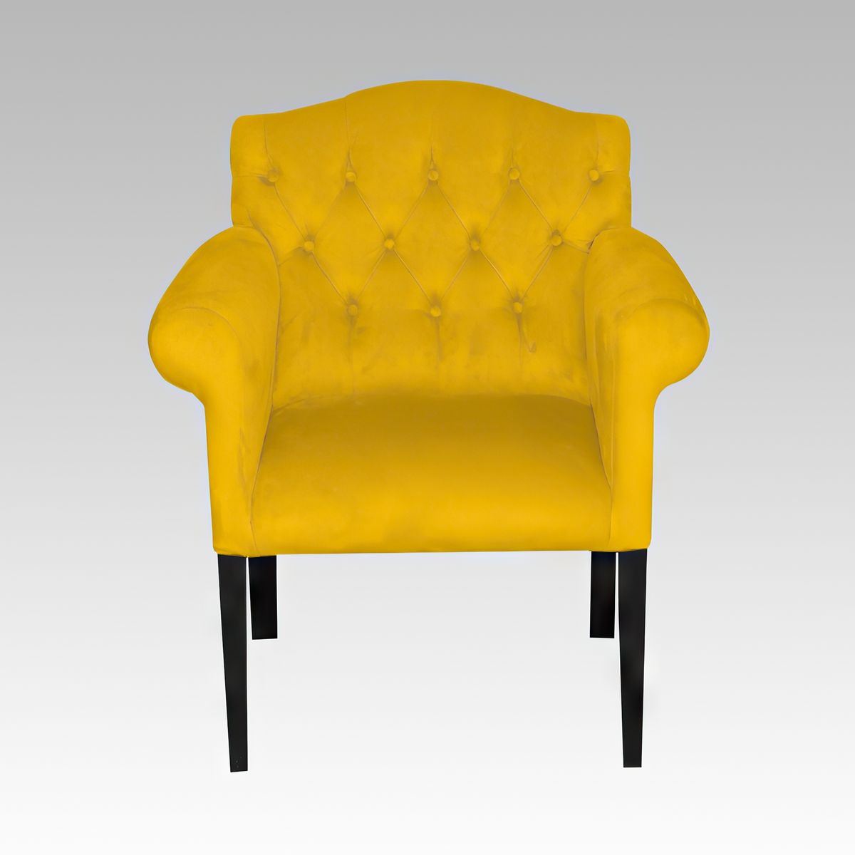 GENERICO - Poltrona Estilo Capitone Modelo Paris - Amarillo