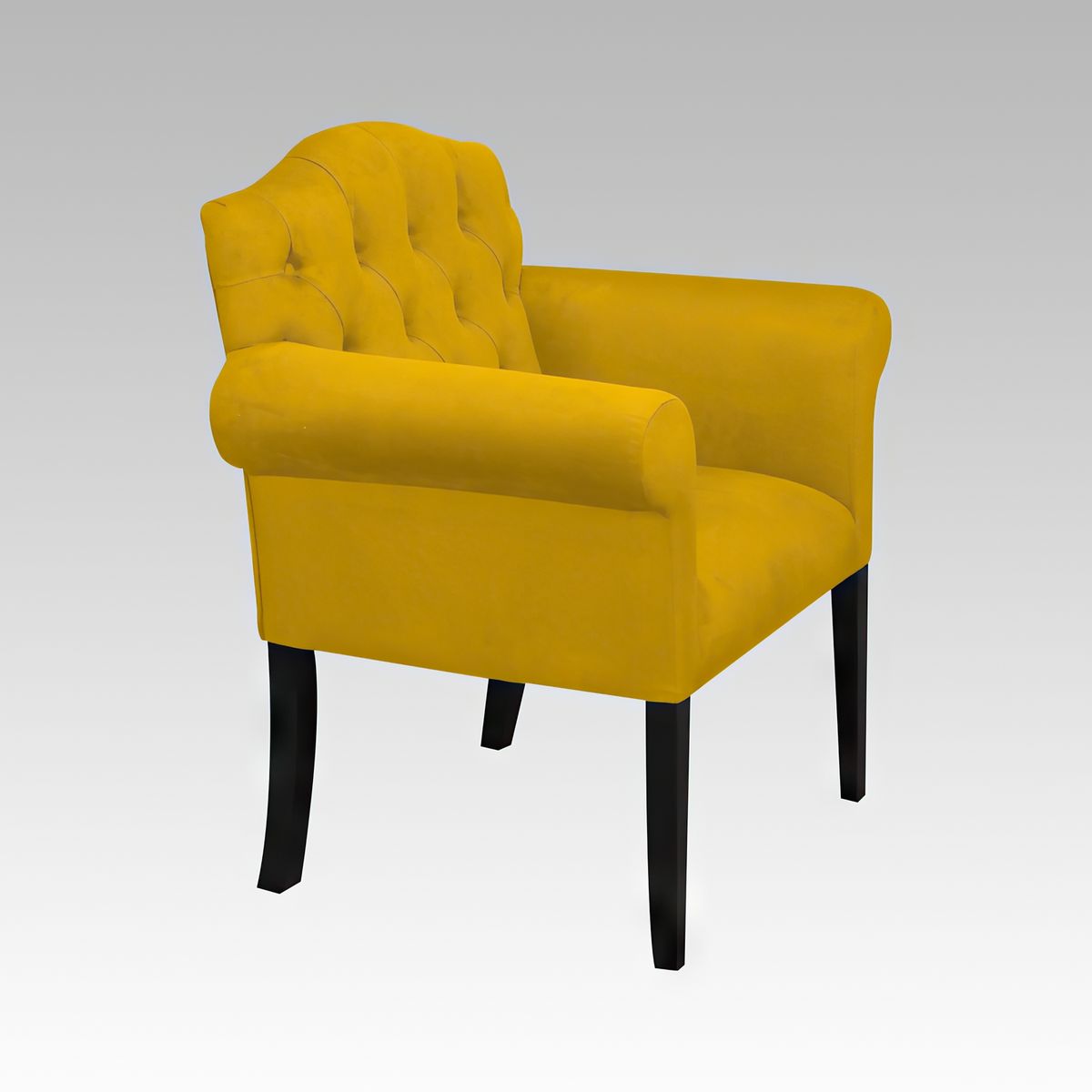 GENERICO - Poltrona Estilo Capitone Modelo Paris - Amarillo