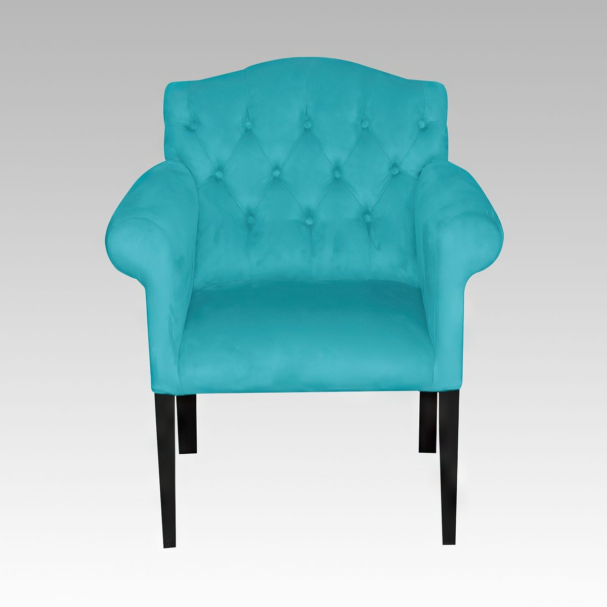 GENERICO - Poltrona Estilo Capitone Modelo Paris - Turquesa