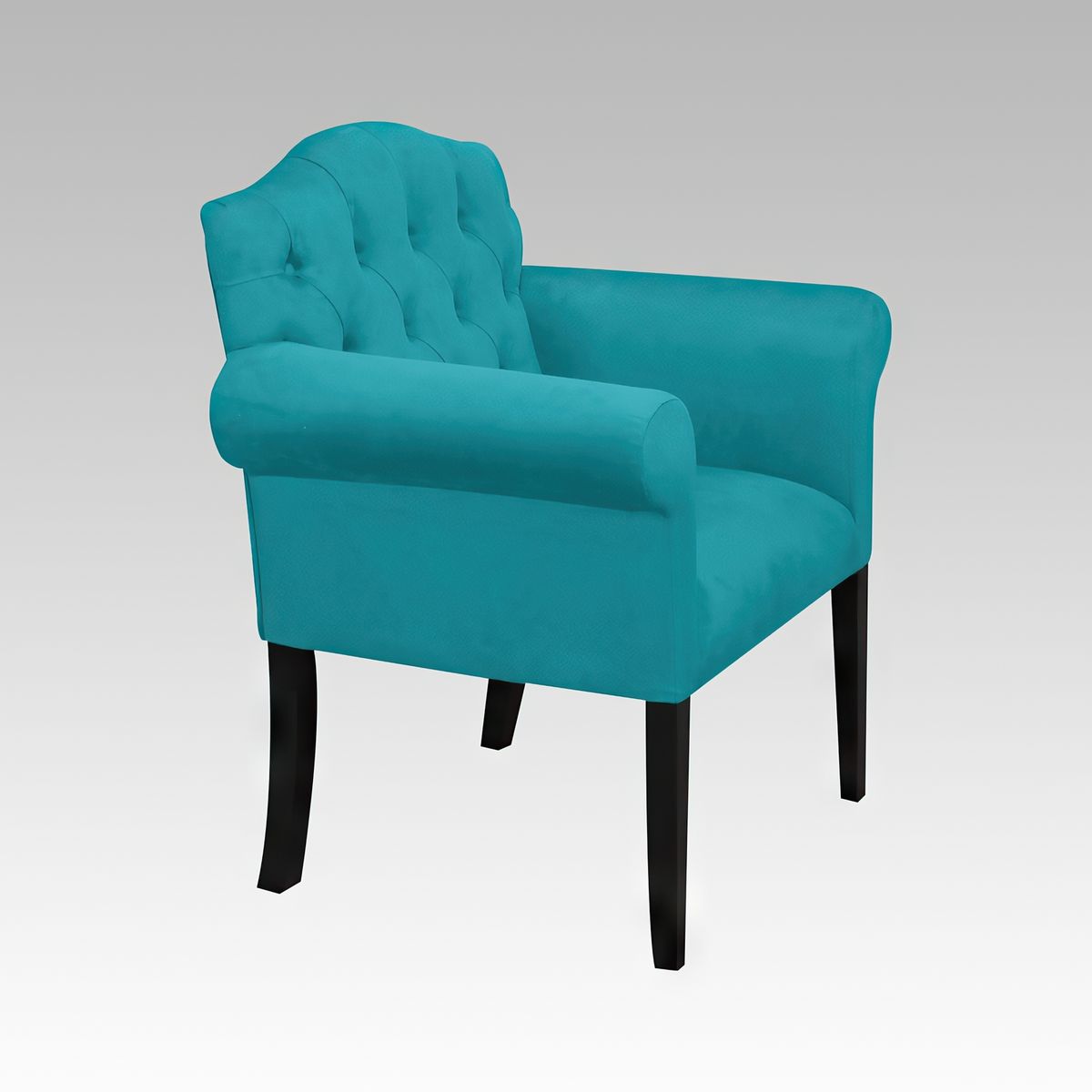 GENERICO - Poltrona Estilo Capitone Modelo Paris - Turquesa