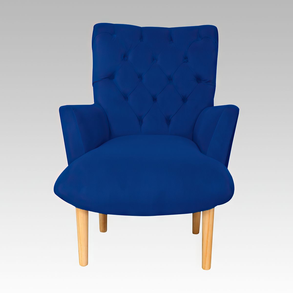 GENERICO - Poltrona Estilo Capitoné Newport - Azul