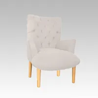 Poltrona Estilo Capitoné Newport - Blanco