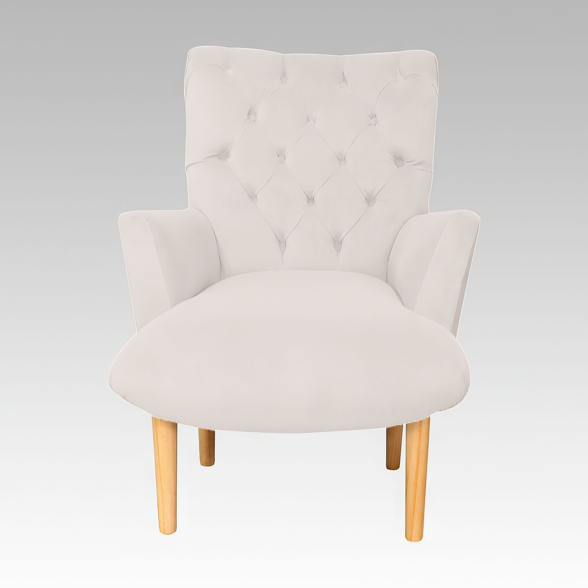 GENERICO - Poltrona Estilo Capitoné Newport - Blanco