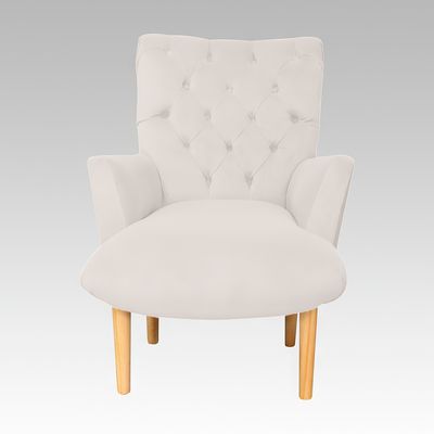Imagen 2 del producto Poltrona Estilo Capitoné Newport - Blanco