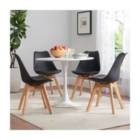 Comedor con 4 Sillas Redondo 80 Diametro