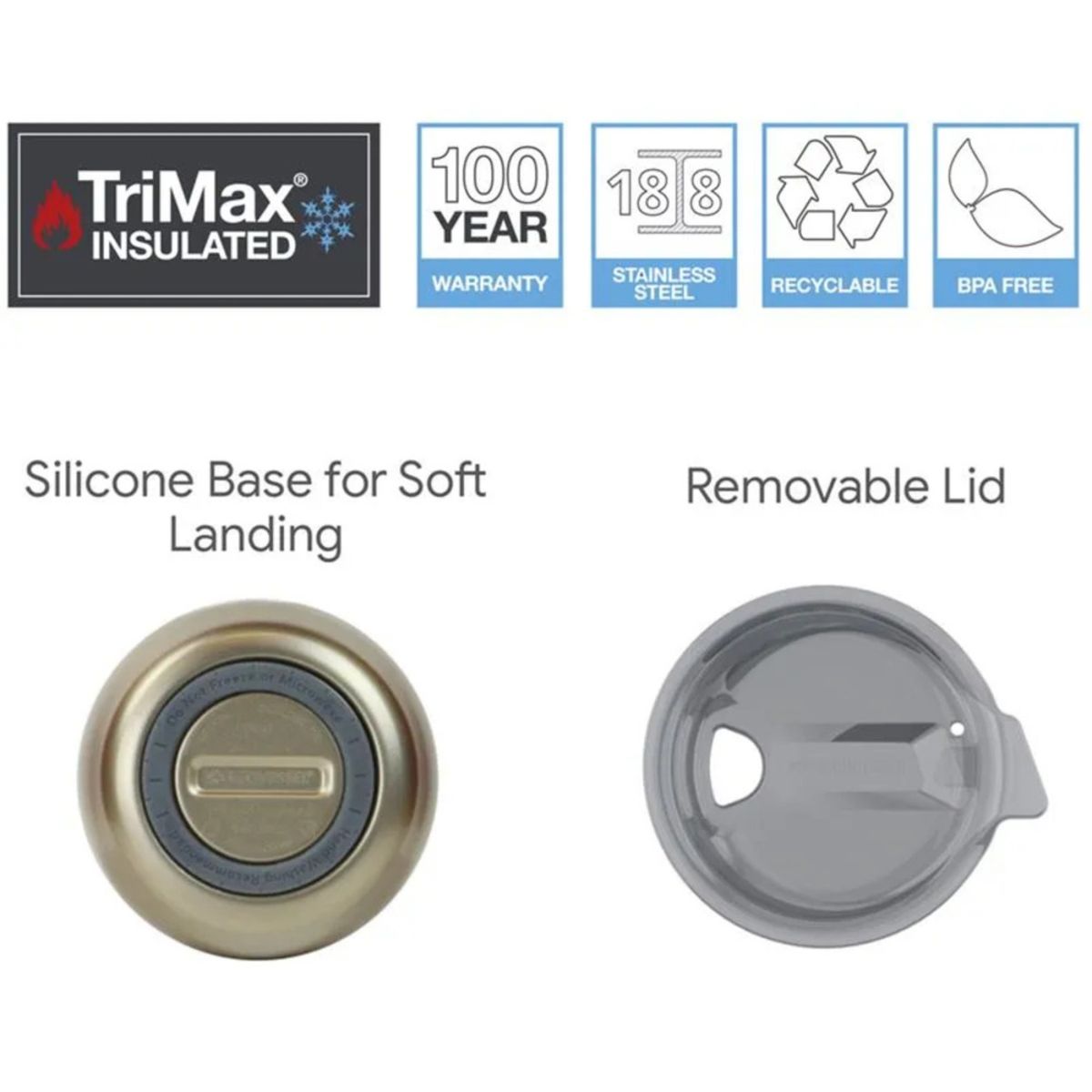 ECOVESSEL - Vaso térmico inox Ecovessel 296 ml The Port Negro.