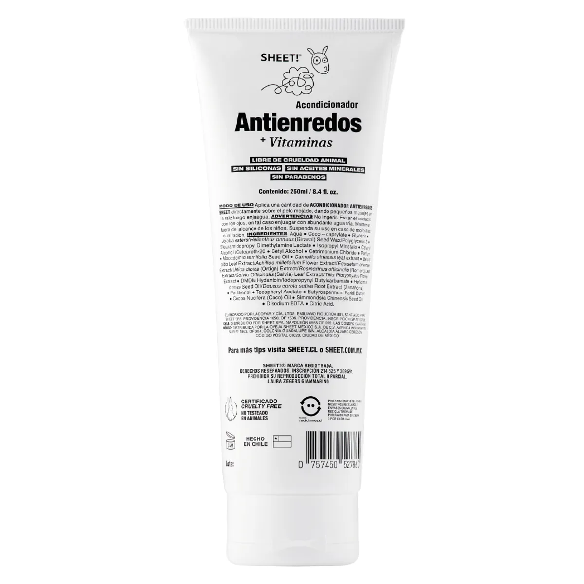 SHEET - Acondicionador Anti Enredos con Vitaminas Sheet