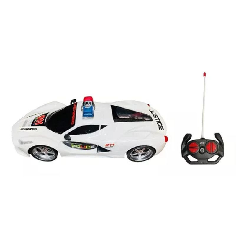 GENERICO - Juguete Police 911 Auto RC Para Niños 040023 Blanco
