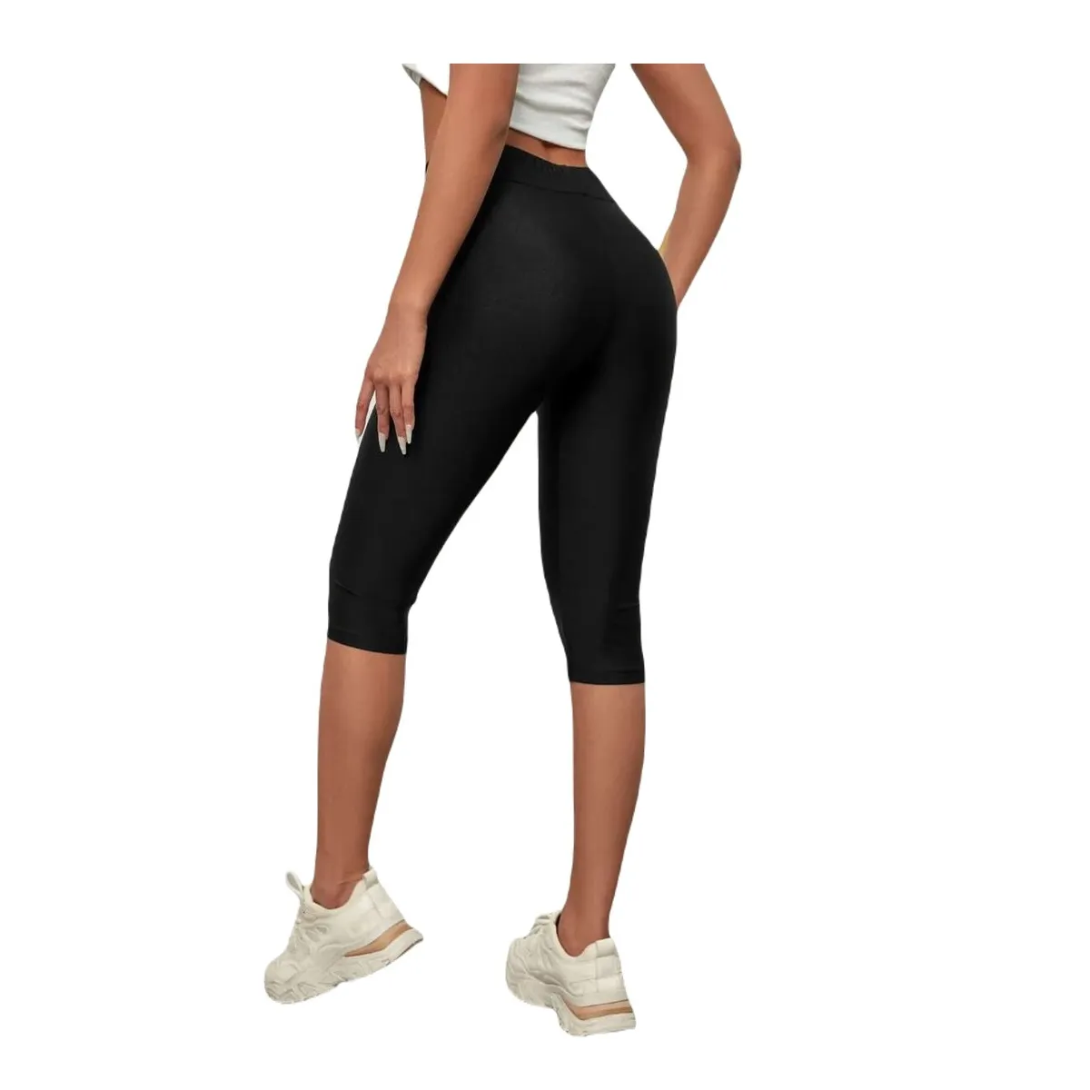 GARSIL - Calzas Larga Biker De Lycra - Calza Larga 34 Para Mujer Sin Costuras