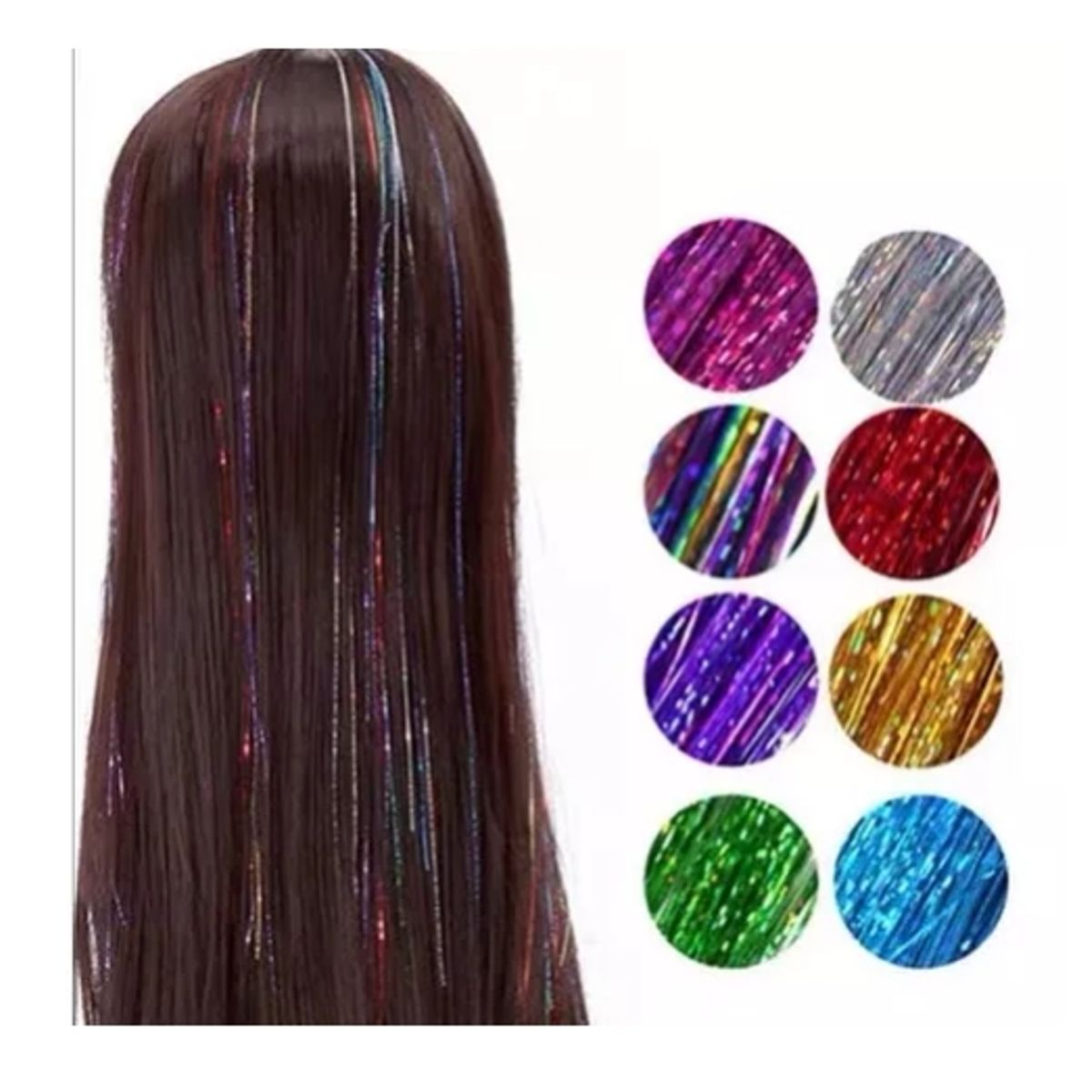 GENERICO - Set 12 Mechas De Pelo - Cabello Brillante