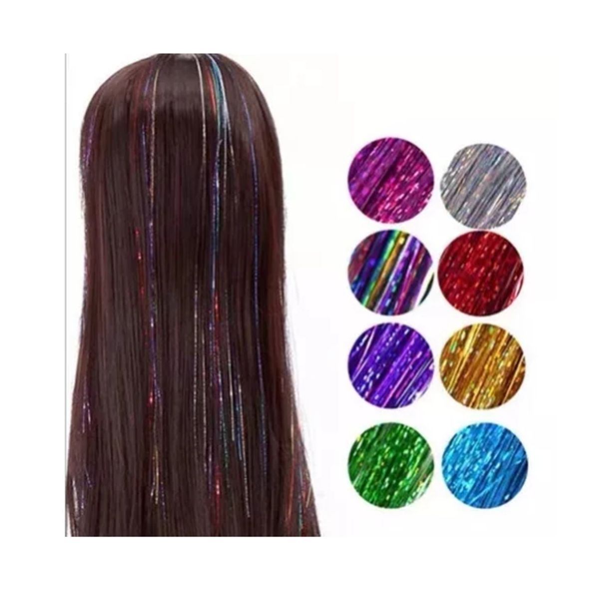 GENERICO - Set 12 Mechas De Pelo - Cabello Brillante