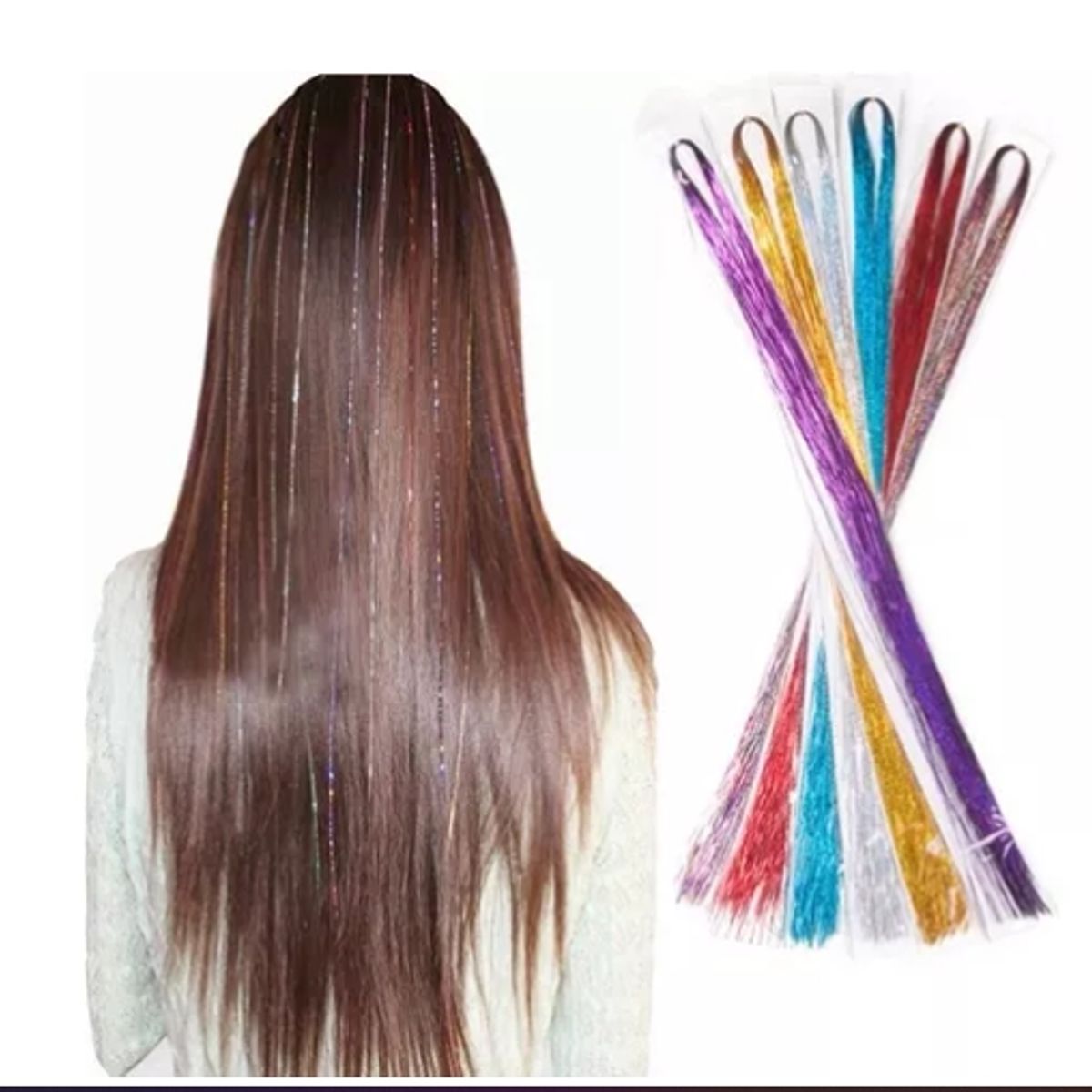 GENERICO - Set 12 Mechas De Pelo - Cabello Brillante
