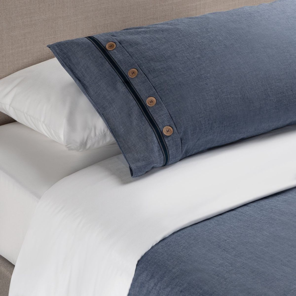 ROSEN - Funda Plumón Rosen Algodón Pure New Lanin 1 Plaza Denim