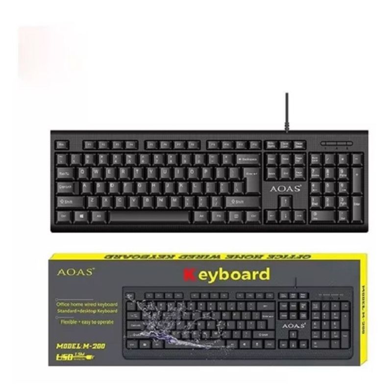 GENERICO - Teclado Estandar Oficina Pc Qwerty Usb 3.0 Impermeable 66010