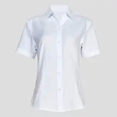 ANAFI - Blusa Blanca Oxford Manga Corta