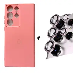 GENERICO - Carcasa Para Samsung S23 Ultra Rosado - Protector Camara