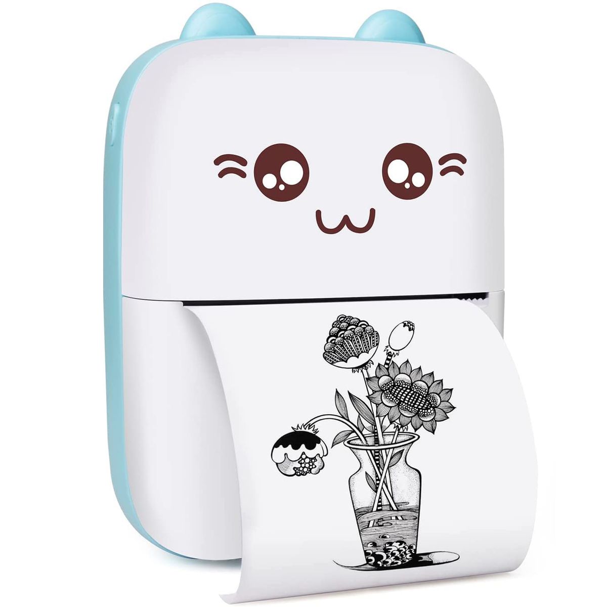 AIZO - AIZO Impresora Térmica Portátil Inalámbrica para Estudiantes Azul