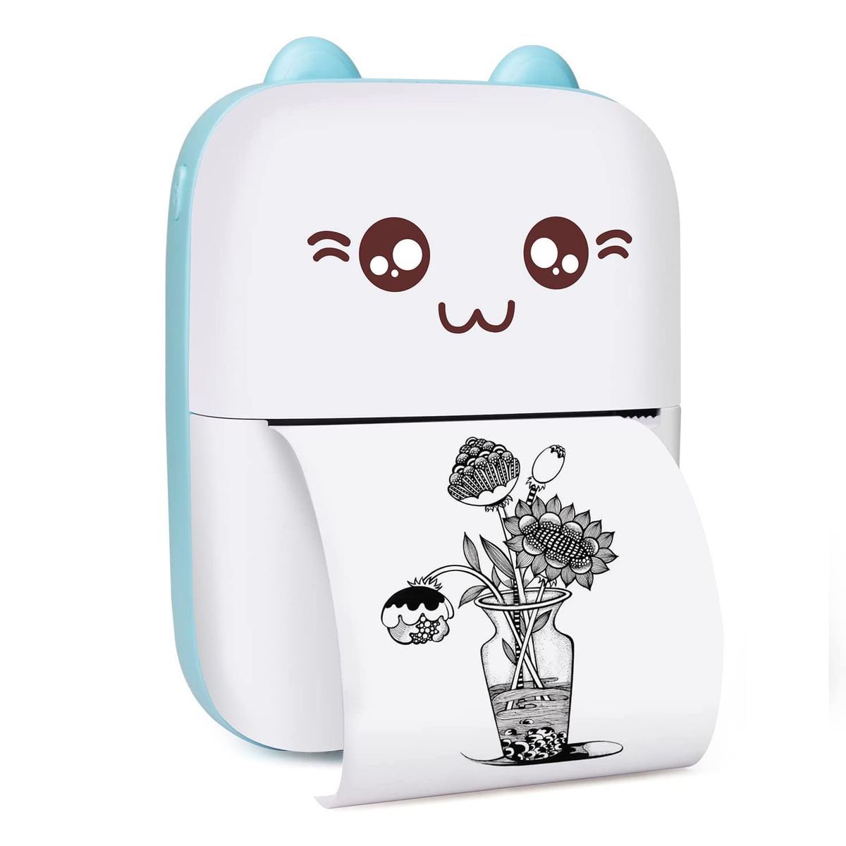 AIZO - AIZO Impresora Térmica Portátil Inalámbrica para Estudiantes Azul