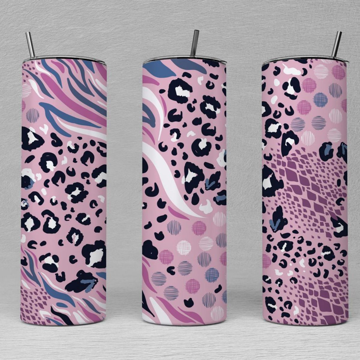 GENERICO - Vaso termico Tumbler TUMB4V3 Animal Print 600 ml