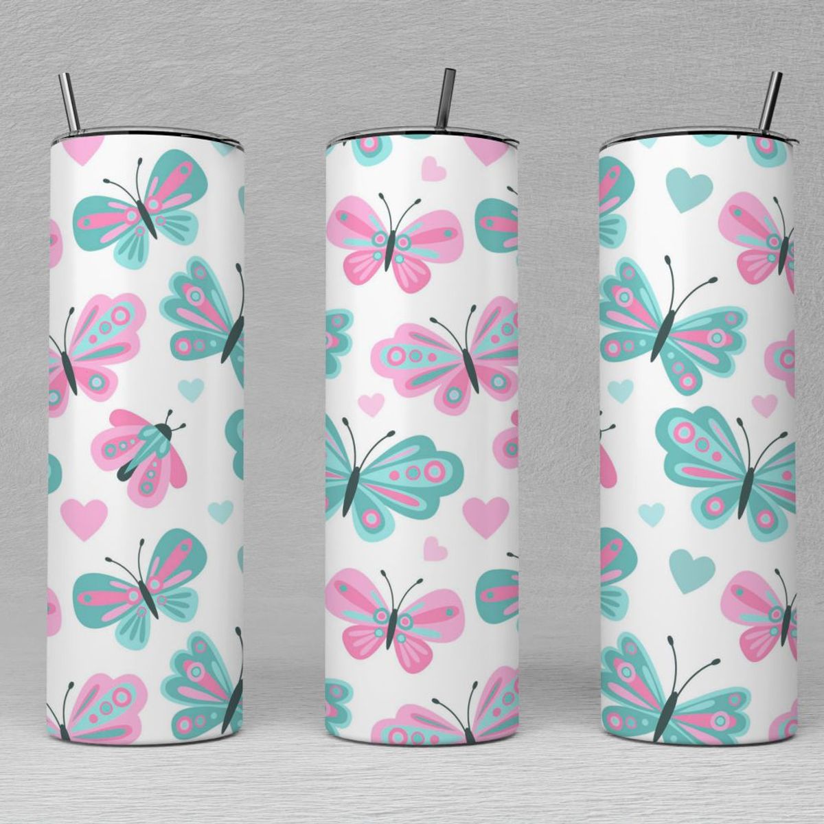 GENERICO - Vaso termico Tumbler TUMB10 Mariposas 600 ml